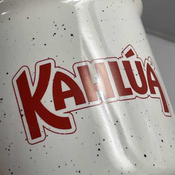 KAHLUA‎ Ceramic Coffee Stoneware Style Mug 16 Oz White Speckled - Picture 2 of 7